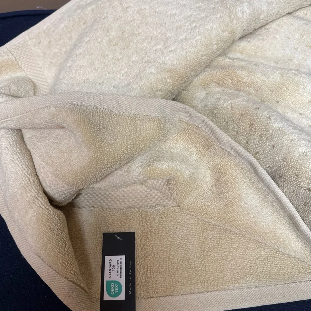Hotel Balfour 0 Twist Turkish Cotton 3 Pc Quick Dry Bath Towel Pale Sunshine NWT