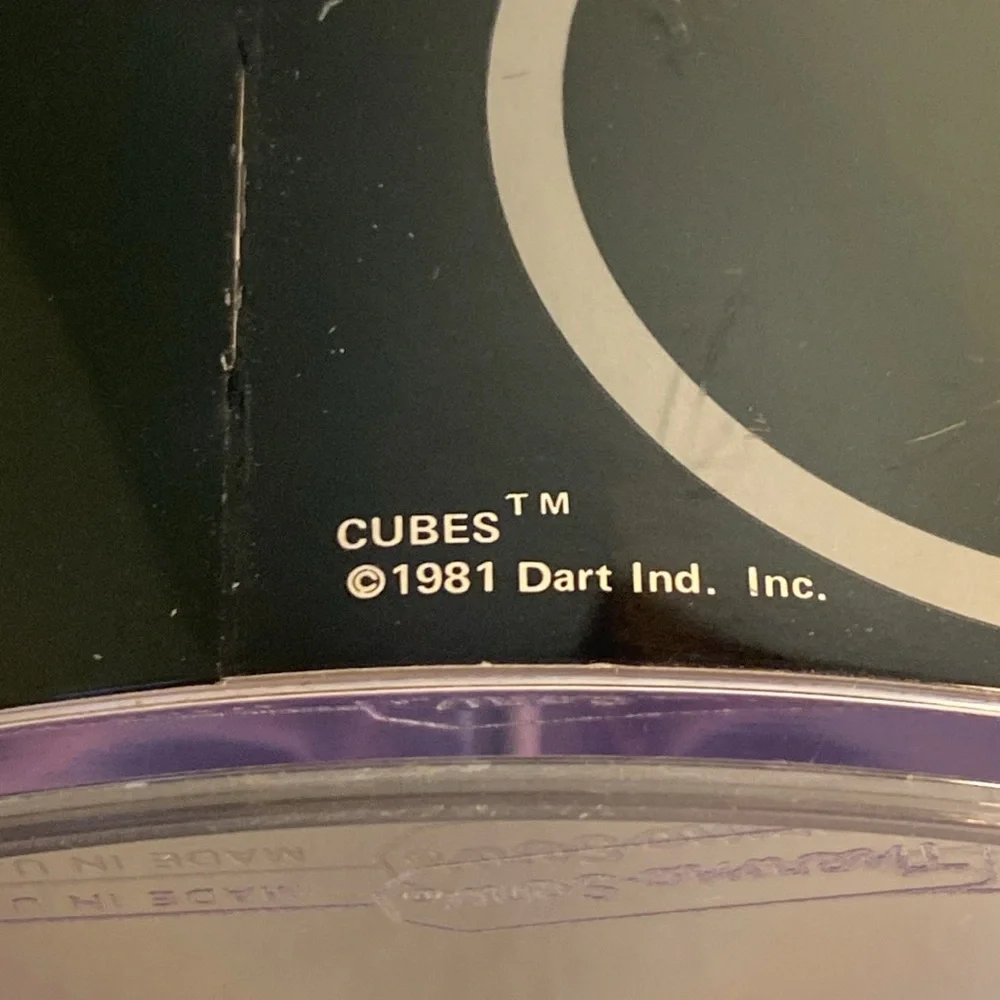 8 1/2” H vintage “cubes”