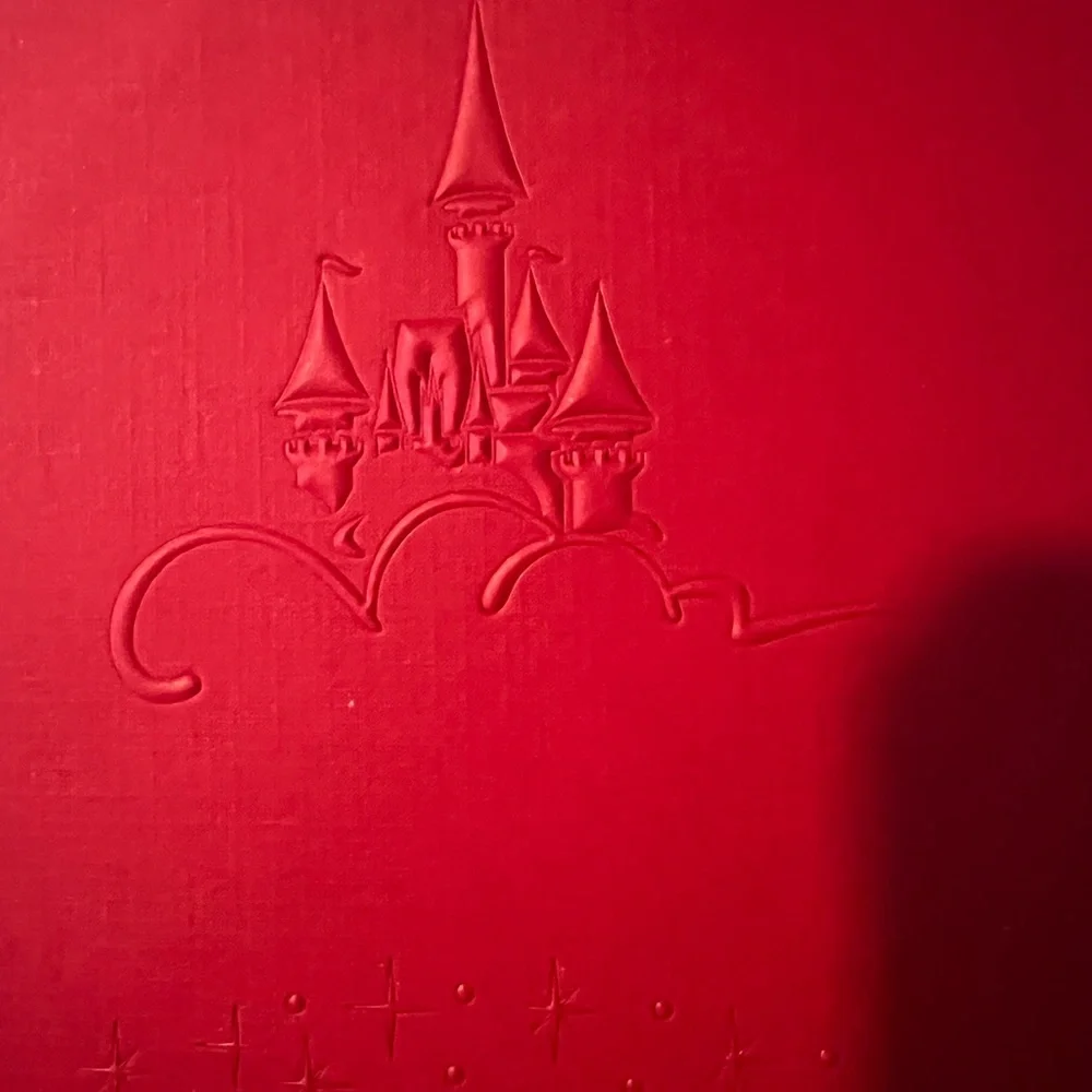 Disney embossed red