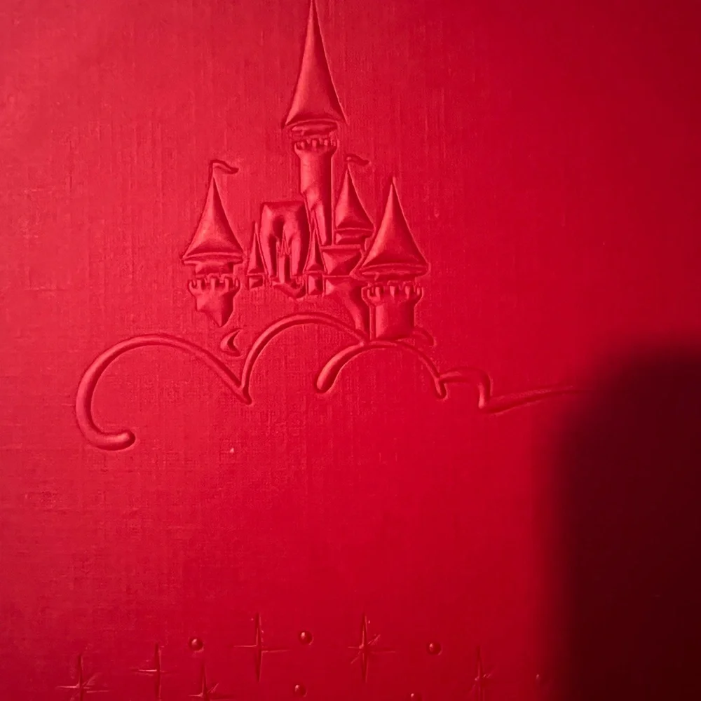 Disney embossed red
