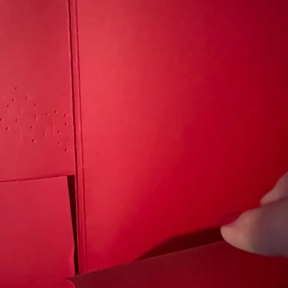 Disney embossed red