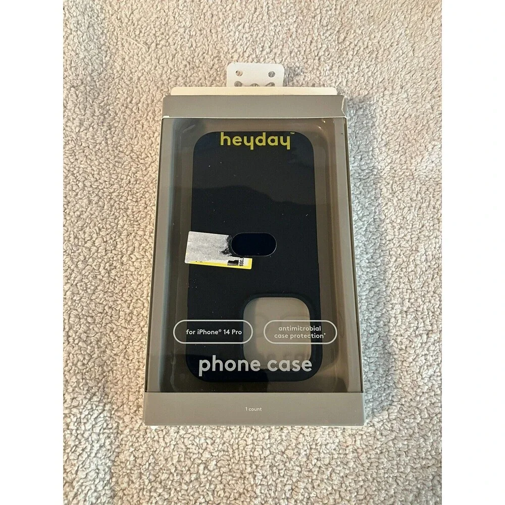 NEW heyday Dark Teal Silicone Phone Case for iPhone 14 Pro Antimicrobial