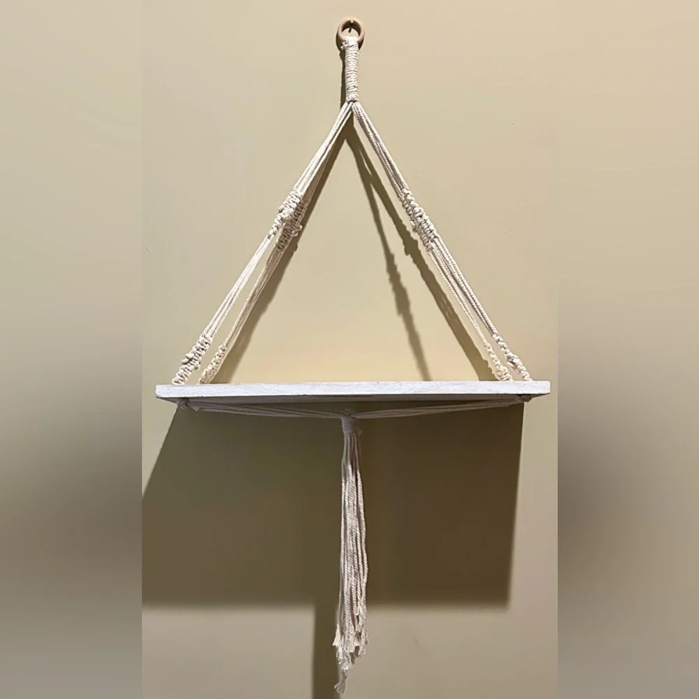 Macrame Paulowina Wood Plant Hanger