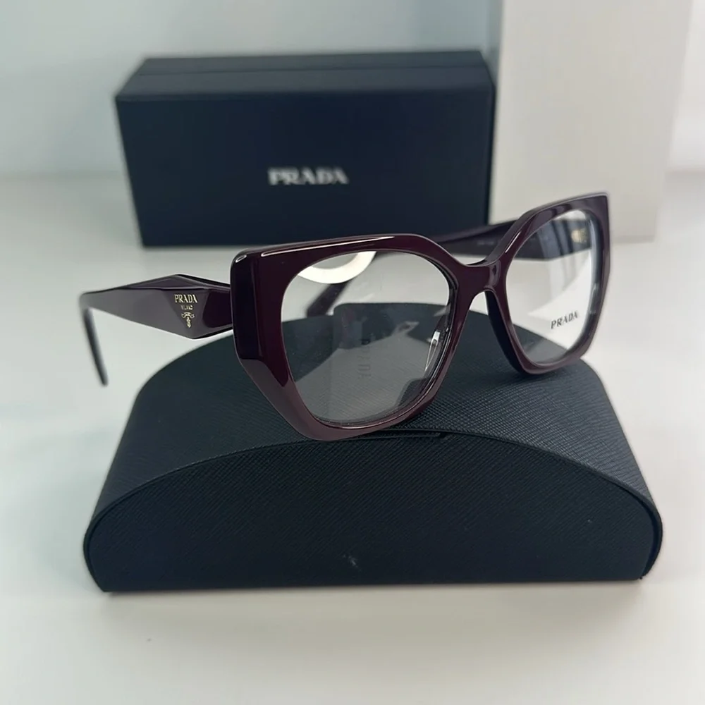 New Authentic Prada PR 18WV VIY1O1 52 - Garnet Eyeglasses