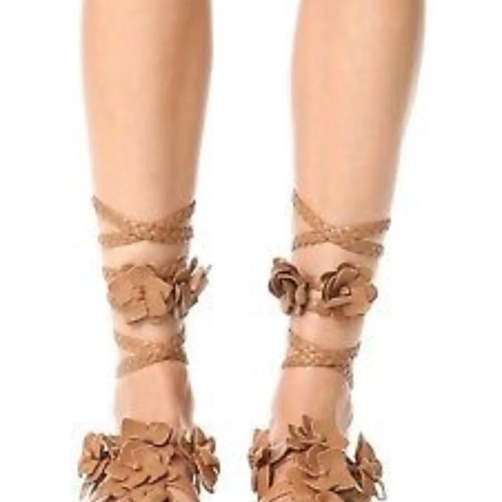 New! Tory Burch Gladiator Tie Sandals in Gold color