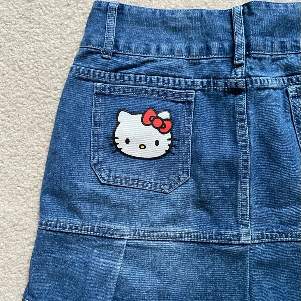 Hello Kitty Sanrio jean skirt NWT