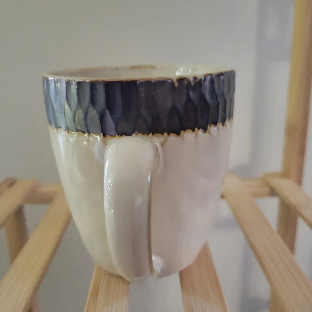 Crate&Barrel Scavo Dinnerware Coffee Tea Cups Mugs Set of 4 Retired Pattern