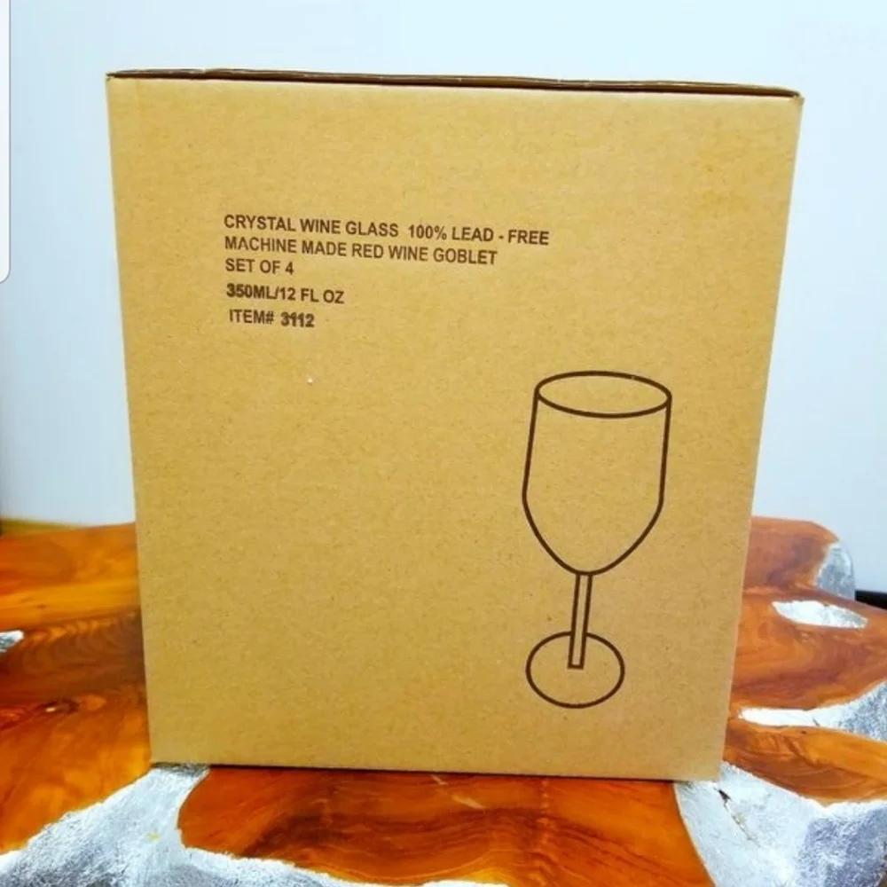 Collection of 12 new untouched wine glasses