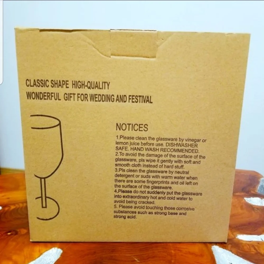 Collection of 12 new untouched wine glasses