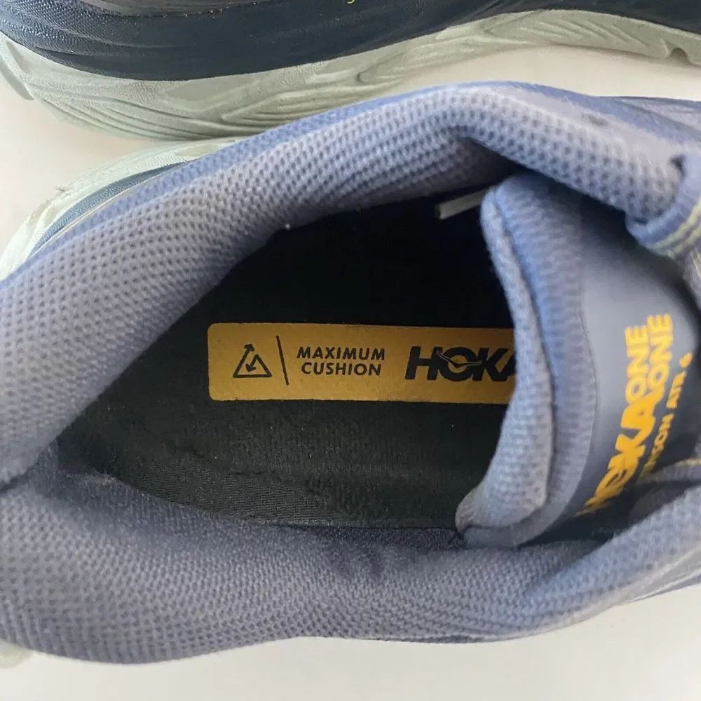 Hoka One One Stinson ATR 6 Men Size 8.5 Blue Athletic Running Shoes 3658