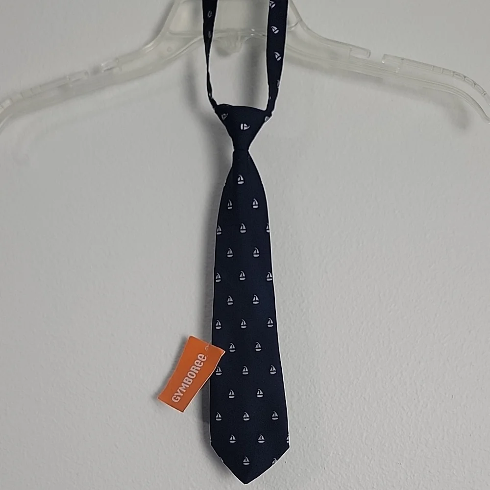 NWT Nautica Gymboree Navy Blue Sailboat Tie Boys 2T-5T