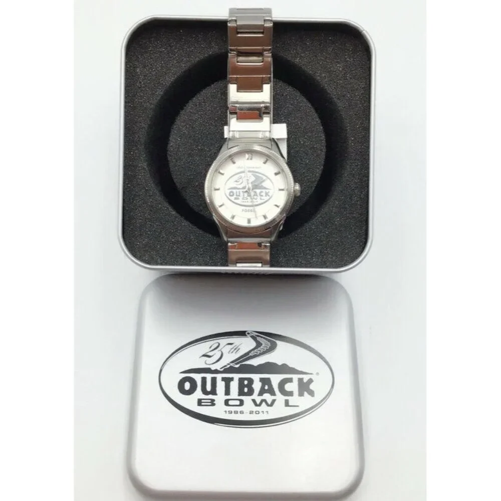 Fossil Watch Outback Bowl 2011 25th Anniversary College Football *Needs Battery*