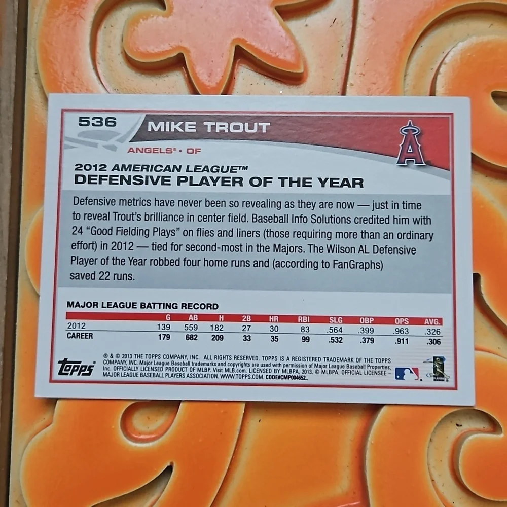 Topps mike trout