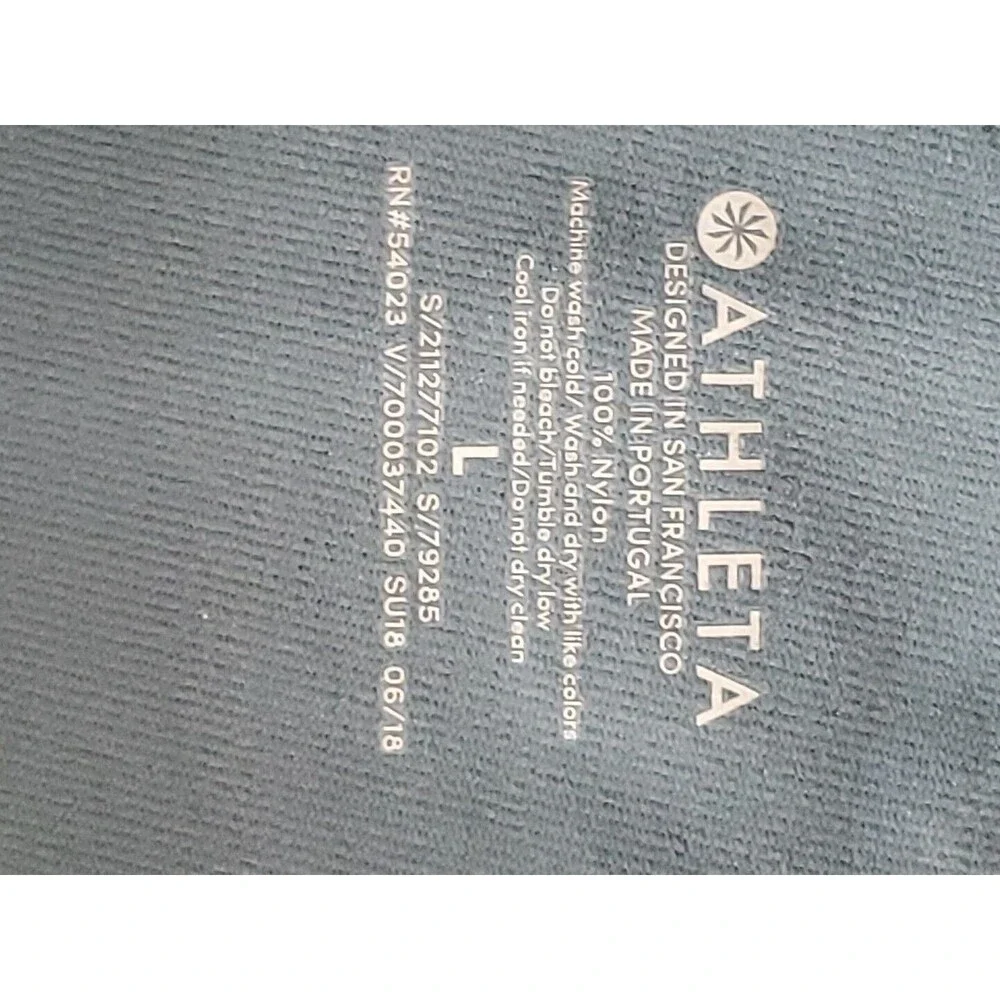 Athleta LG Women's Sleeveless Split Back Tank Top Teal