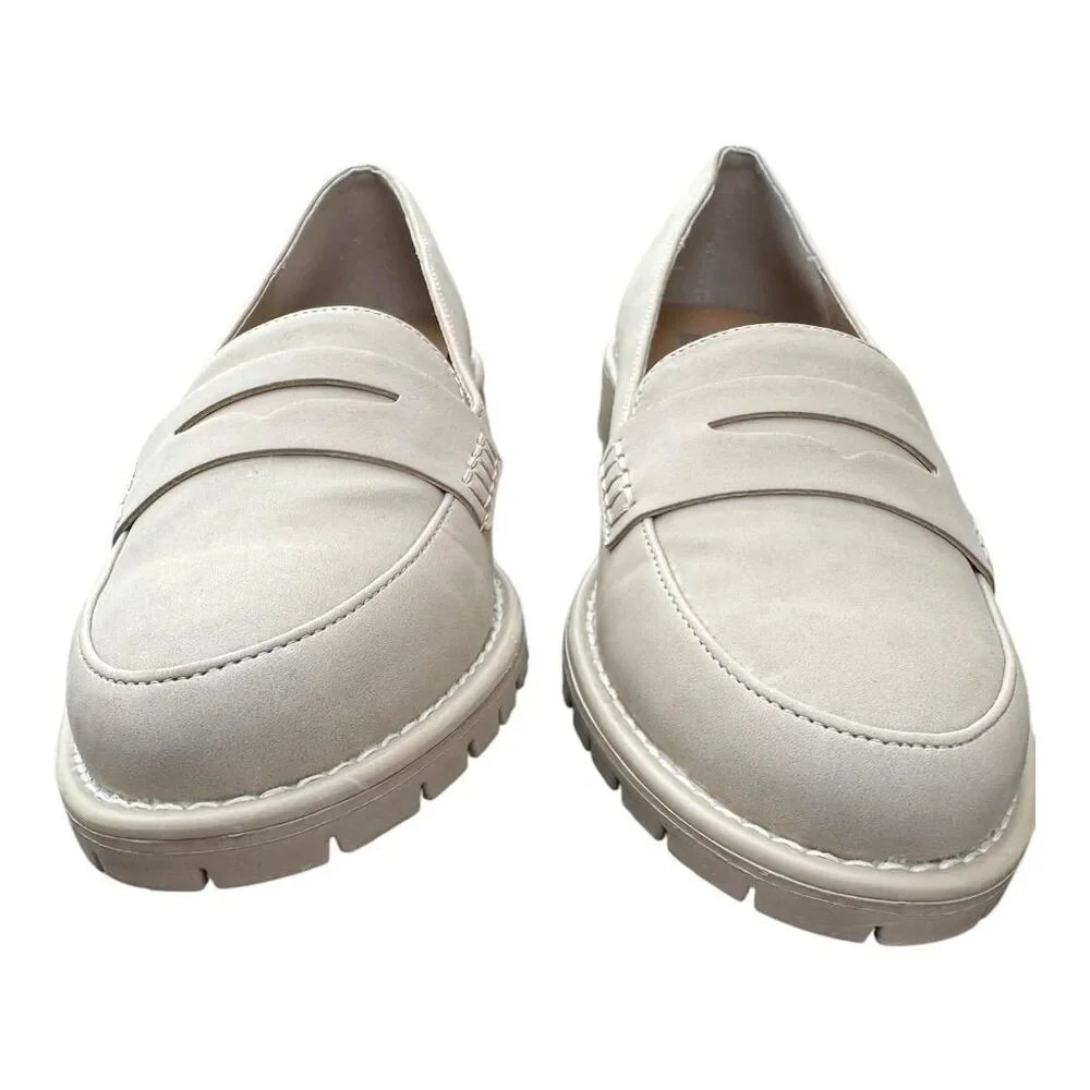 DV by Dolce Vita Women's Carley Loafers Size 7.5 Beige Slip-On Shoes