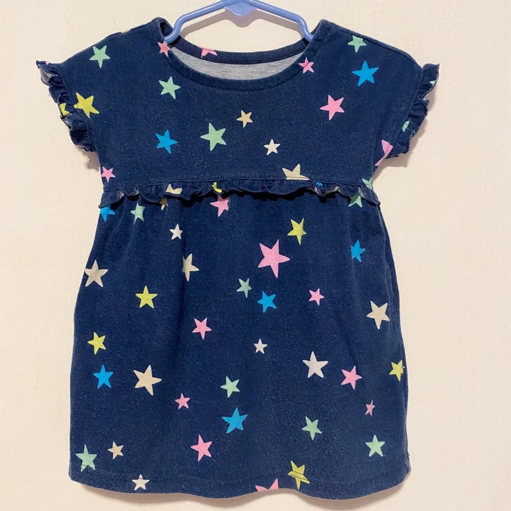Baby Girl Star Blue Dress