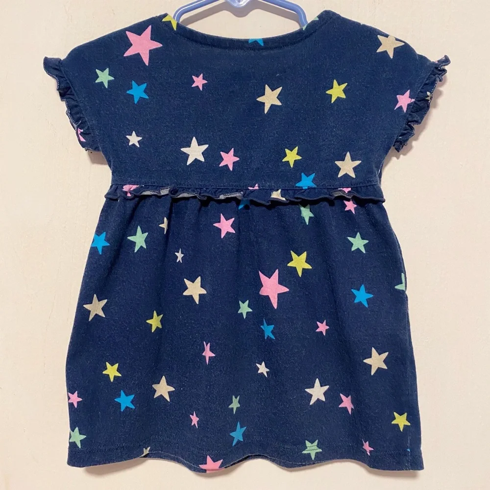 Baby Girl Star Blue Dress