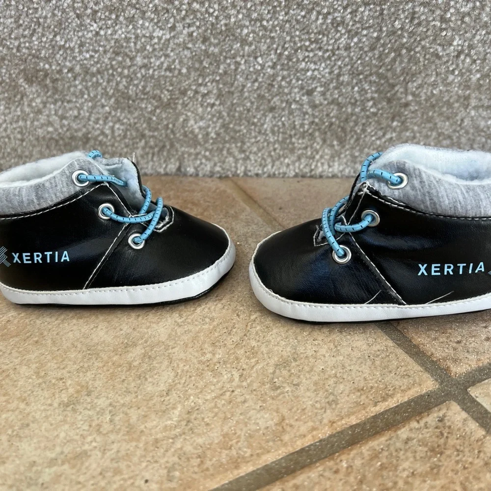 Baby Shoes Set - Denim and Black