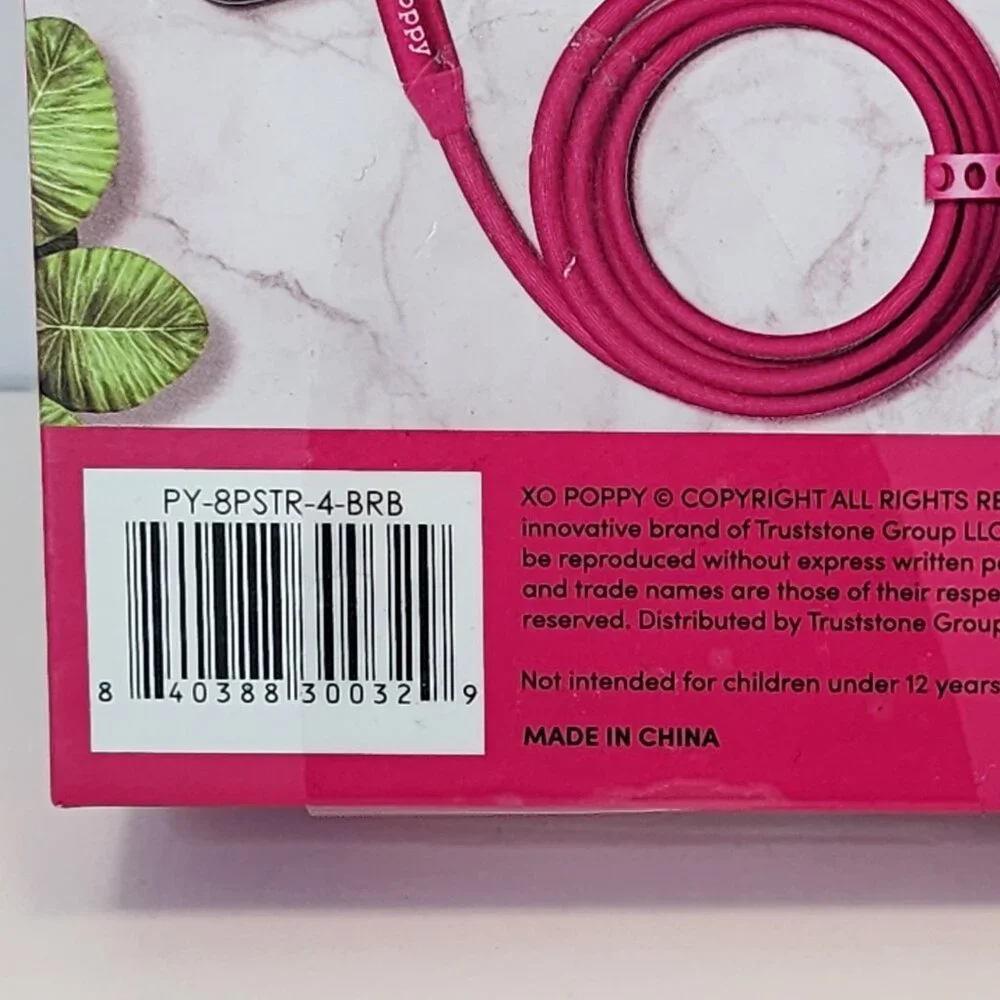 Mobile Device Quick Charge Cable | USB-A to Lightning | Hot Pink 4 FT NEW