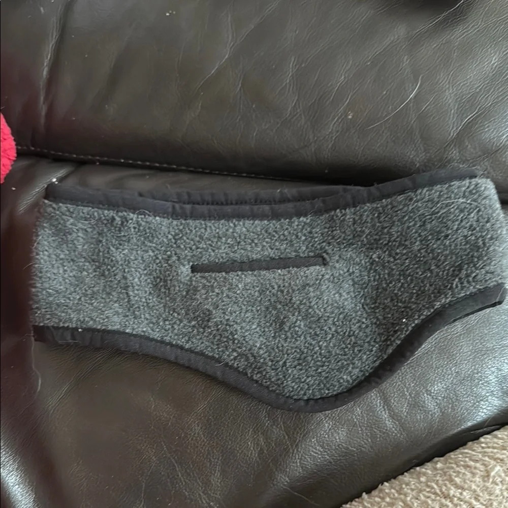 Gray Face Mask with Soft Fleece Material and Contoured Shape