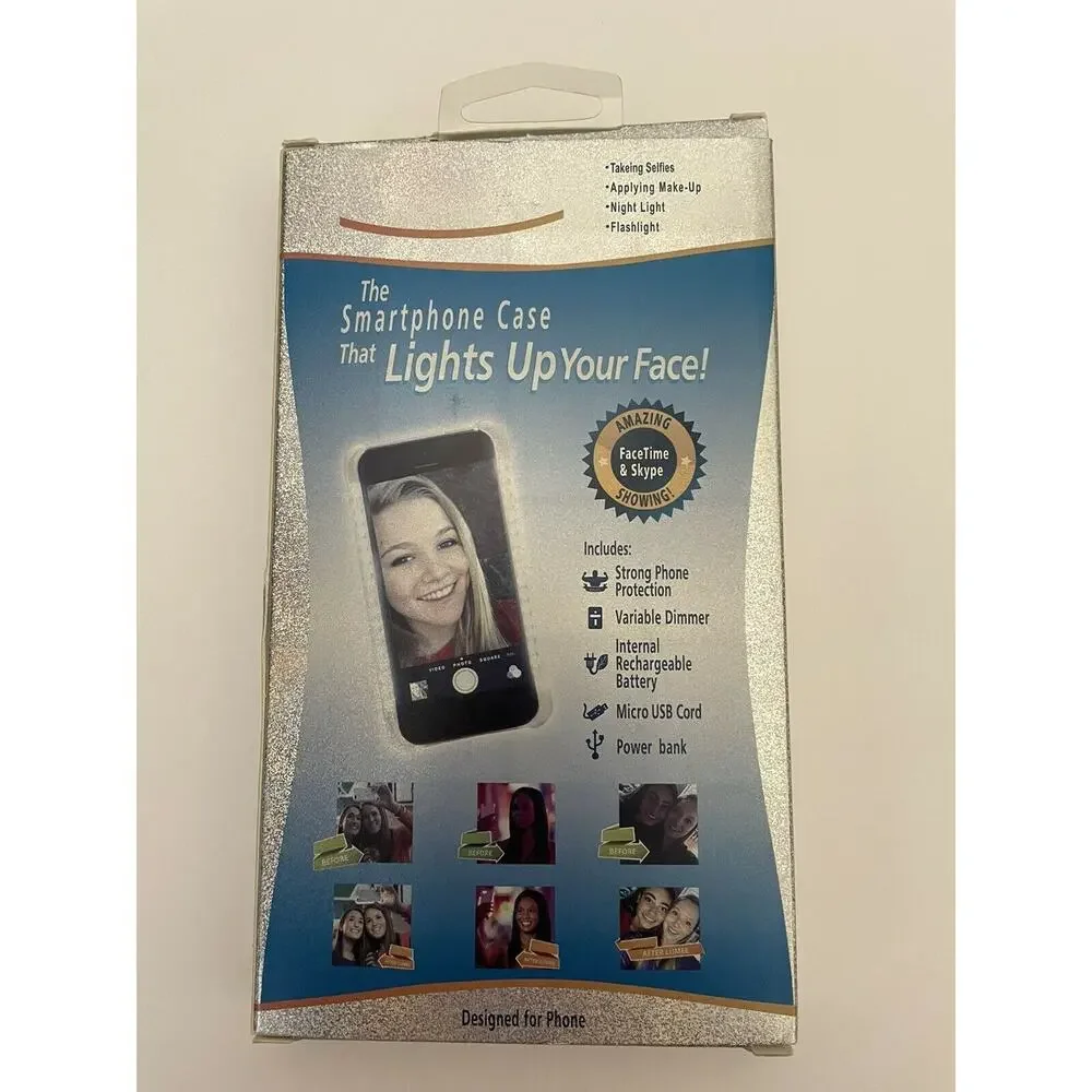 Stoli Elite Black Light Up For Selfie iPhone 7 Smartphone Protection Hard Case