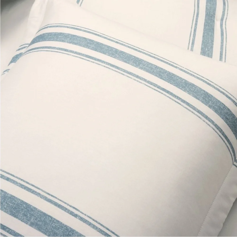 Lush Decor King Farmhouse comforter Set, Blue/White