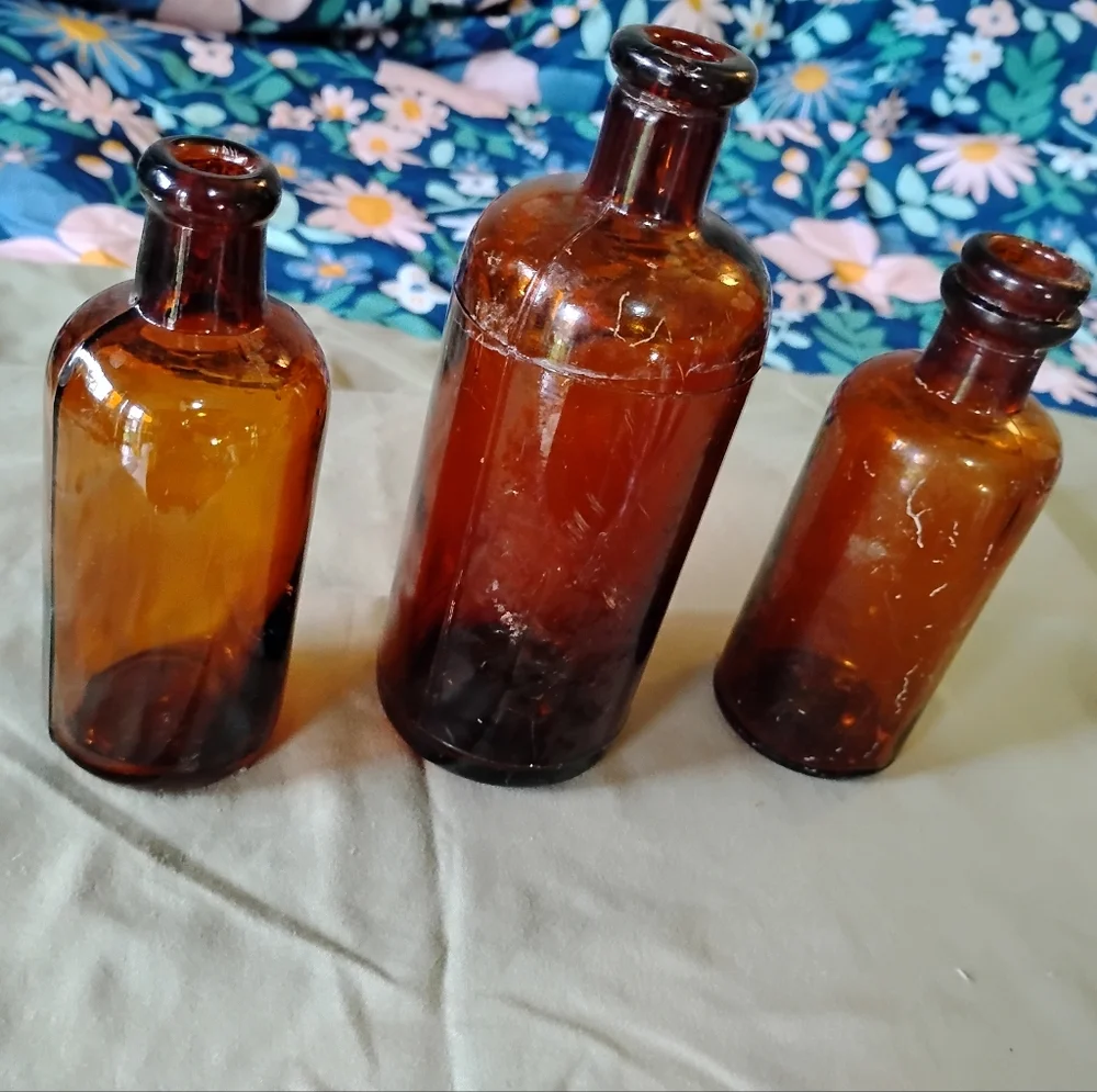 Antique medicine bottles