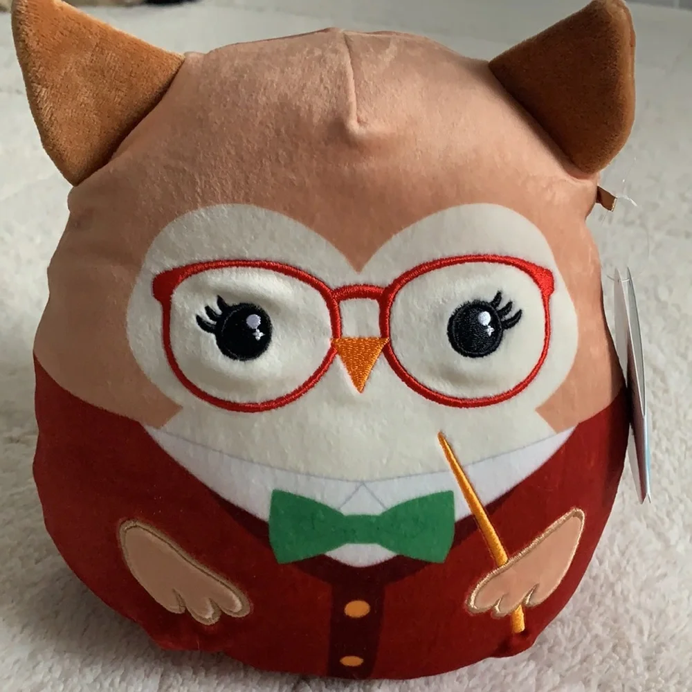NWT Squishmallows Jaydelle School Owl