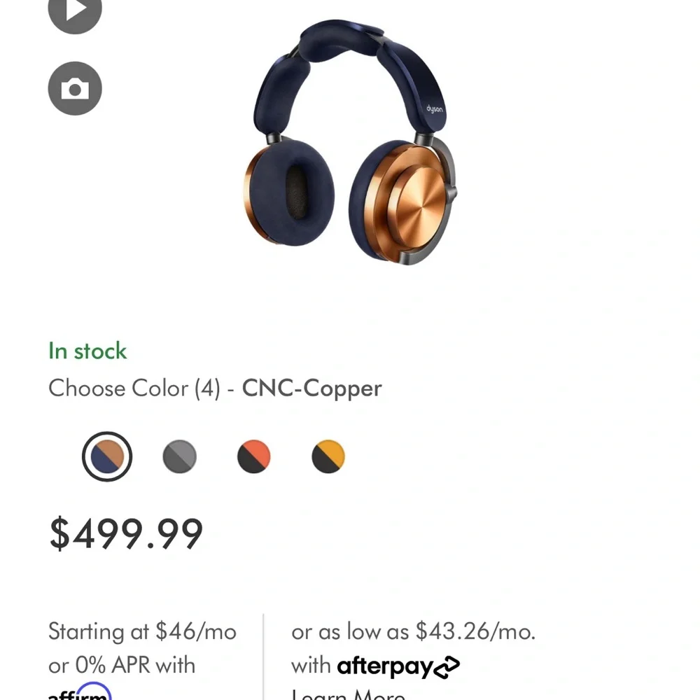 New Dyson on track noice canceling headphones