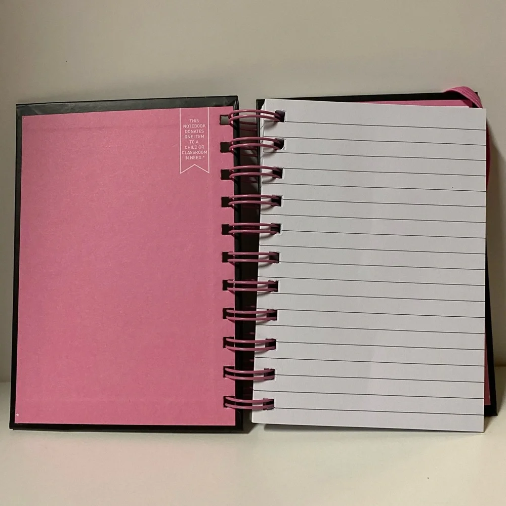 Yoobi Unicorn Spiral Notebook Pink Hardcover Journal 5.9 in X 4.1 in Stationery