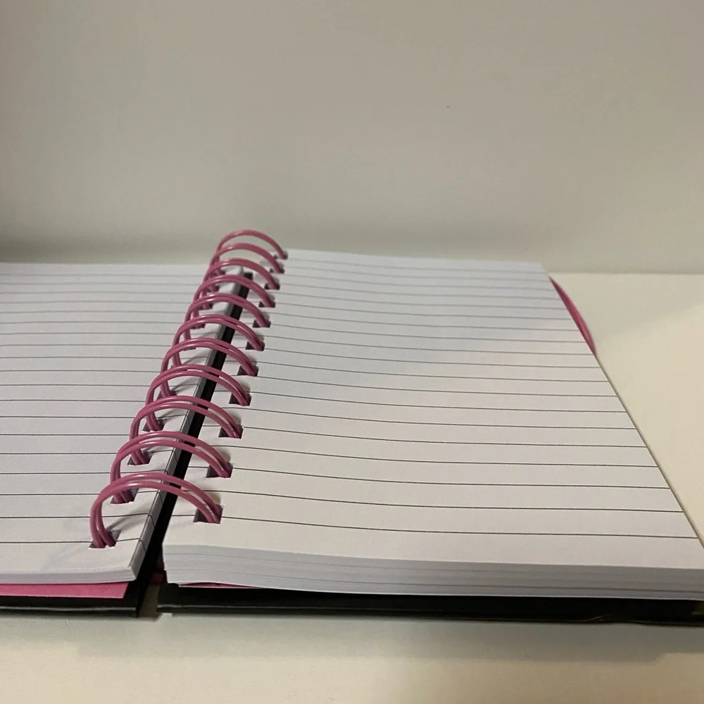 Yoobi Unicorn Spiral Notebook Pink Hardcover Journal 5.9 in X 4.1 in Stationery