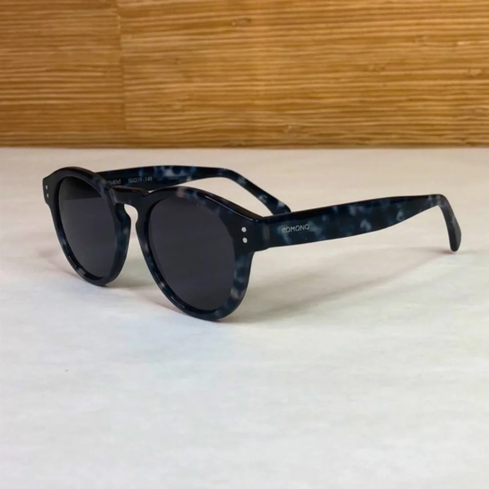KOMONO Women’s Sunglasses NEW Round Blue Clement Indigo Demi Sunglasses