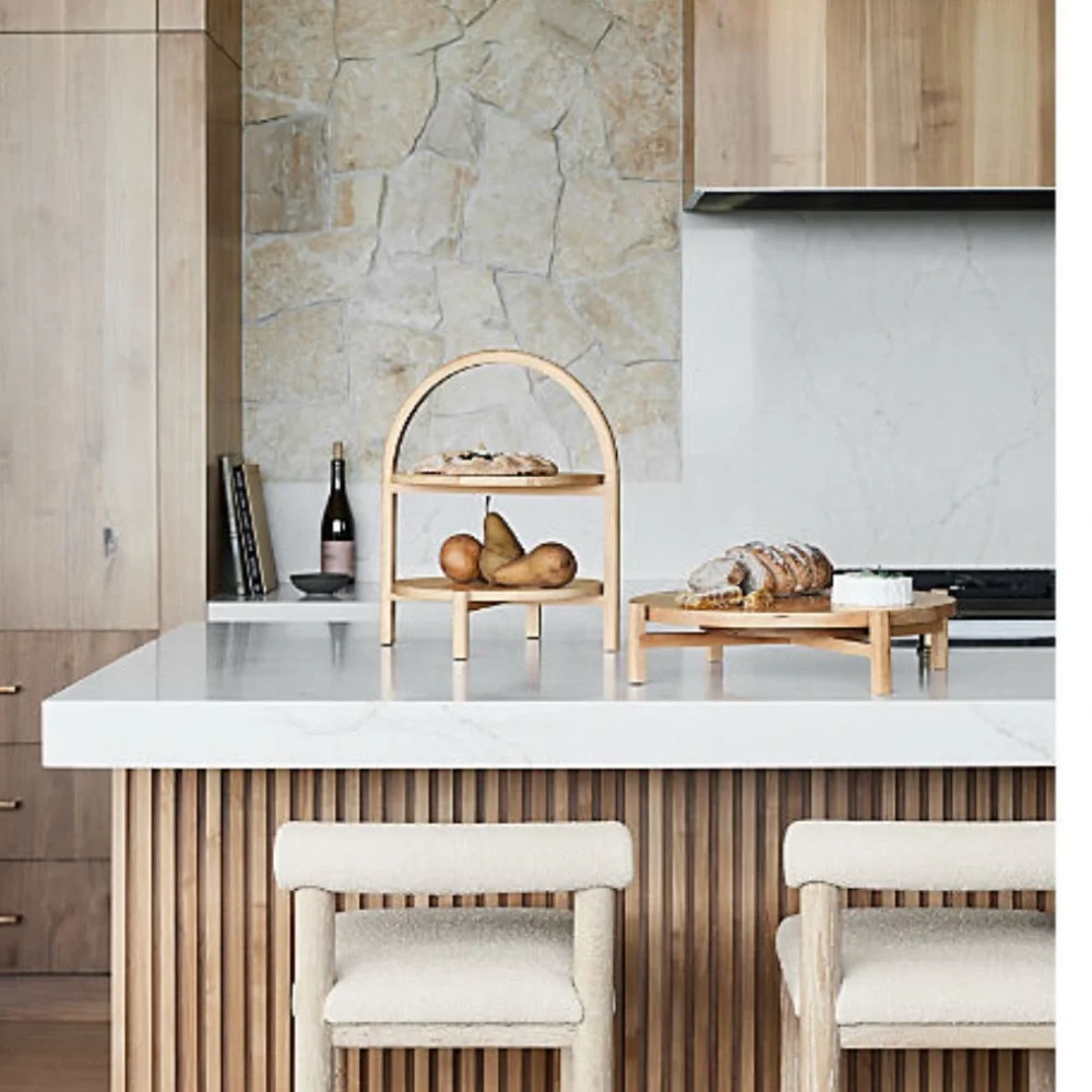 New! Crate&Barrel Argo elevated lazy Susan