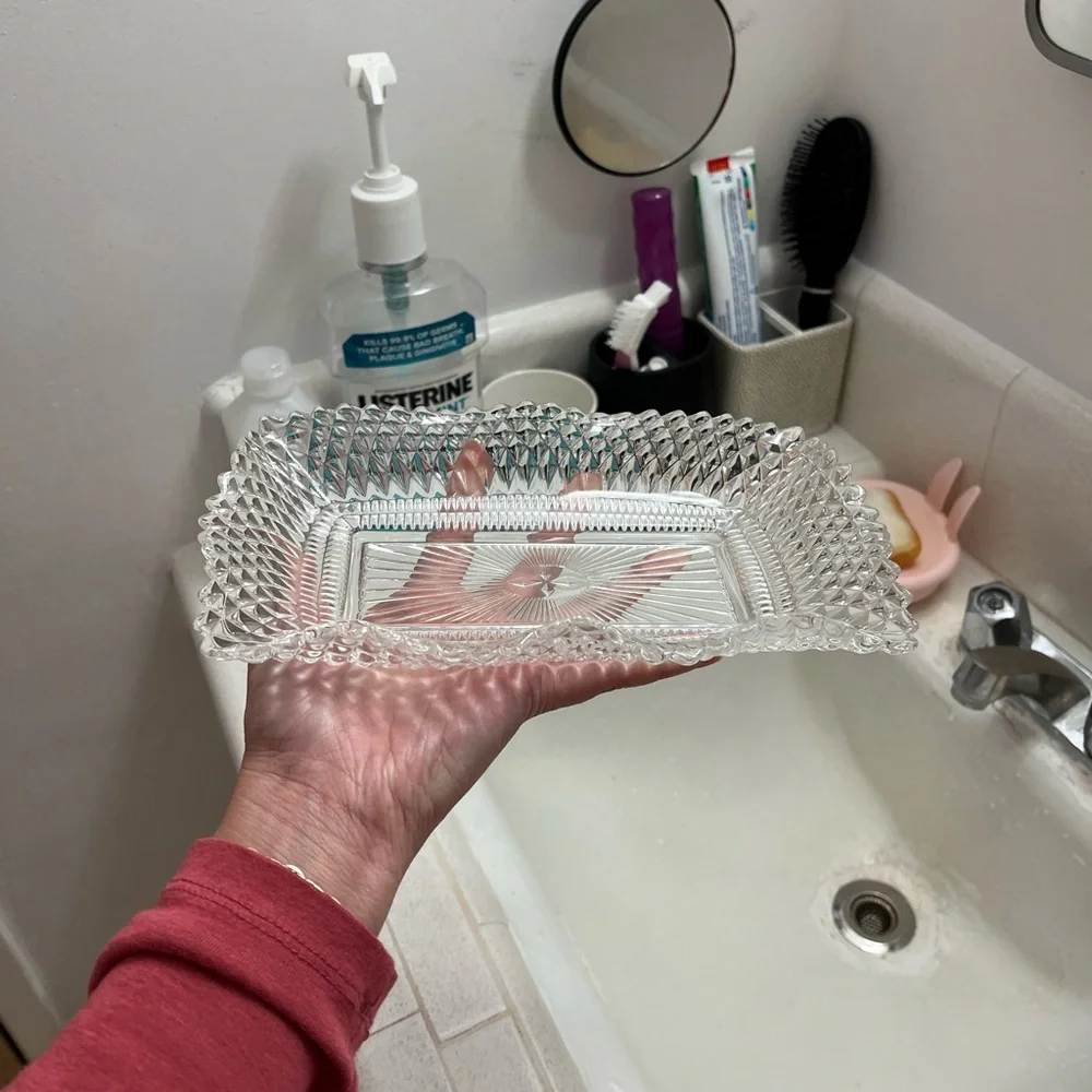 Elegant Clear Glass Trays