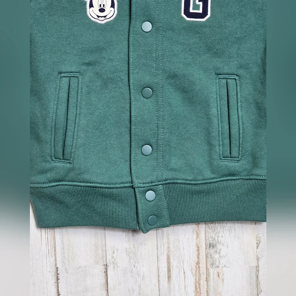 Gap × Disney Boys Organic Cotton Varsity Jacket 18 - 24 months Mickey Mouse