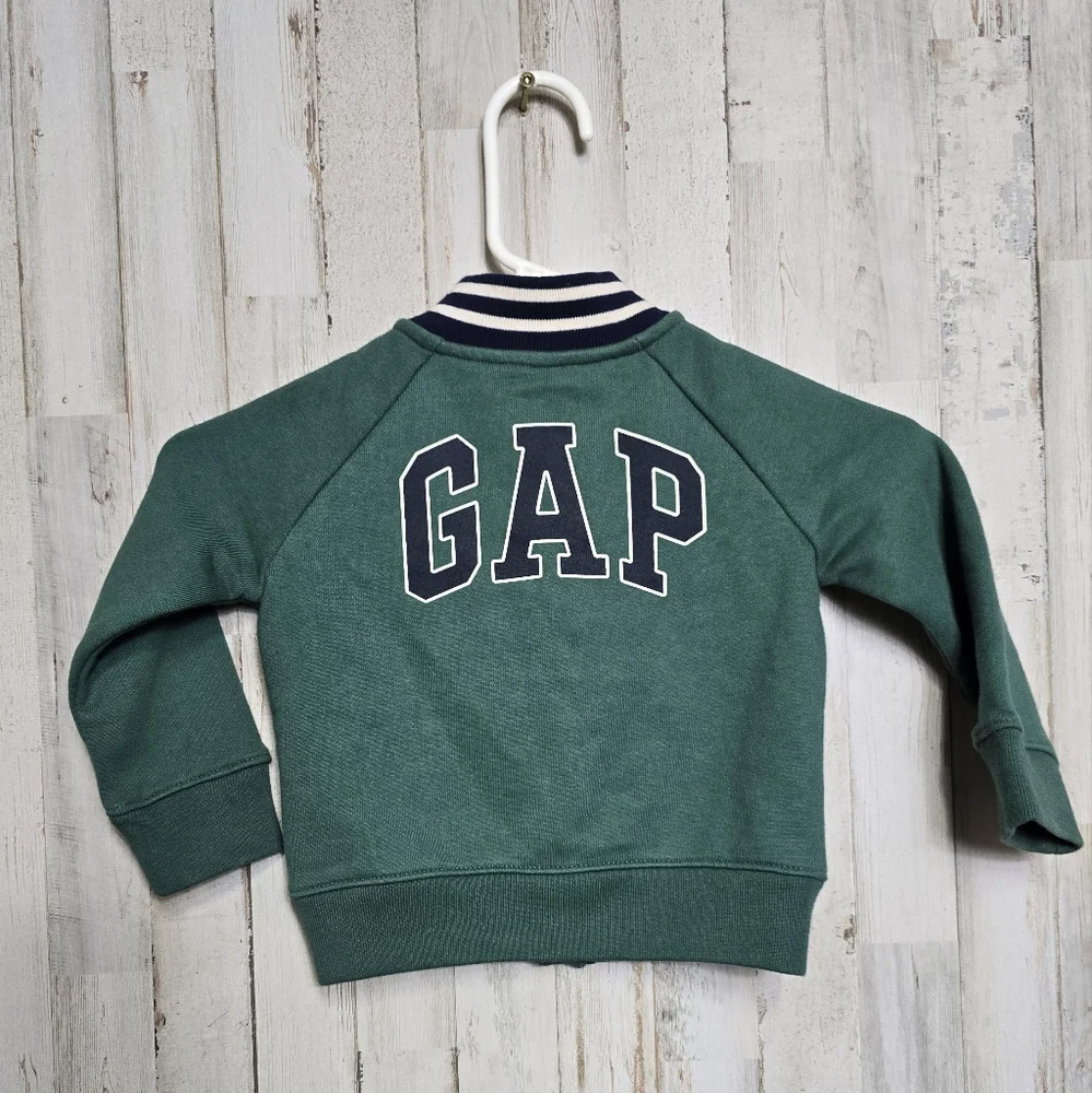 Gap × Disney Boys Organic Cotton Varsity Jacket 18 - 24 months Mickey Mouse