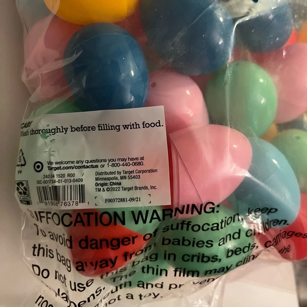 Target spritz Easter plastic eggs