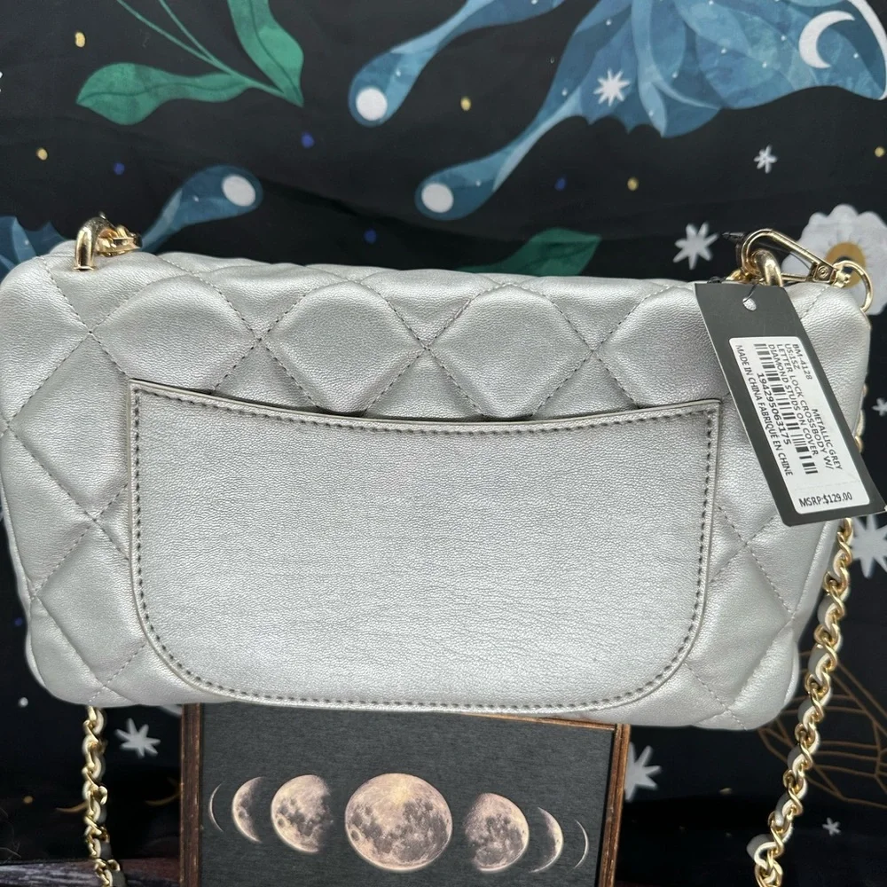BADGLEY MISCHKA | Mixed Metals Soft Quilted Bag NWT