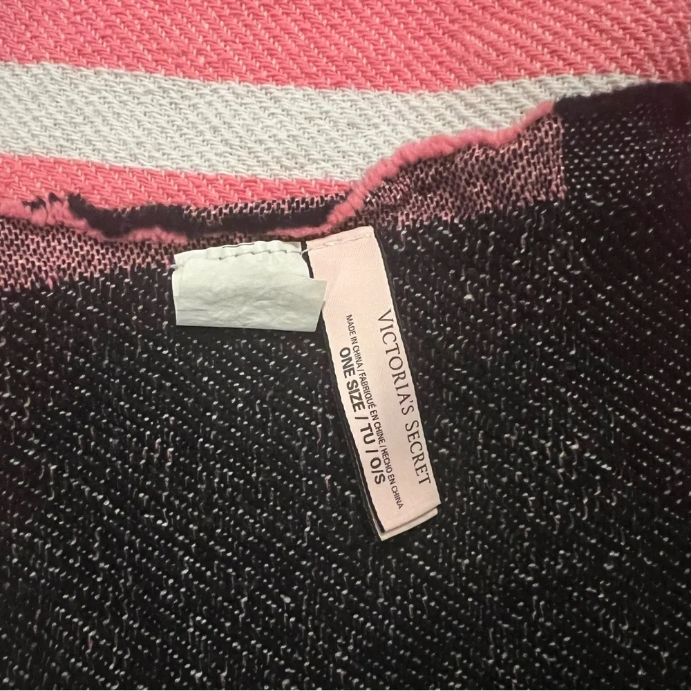 Victoria's Secret Limited Edition striped fringe beach blanket towel