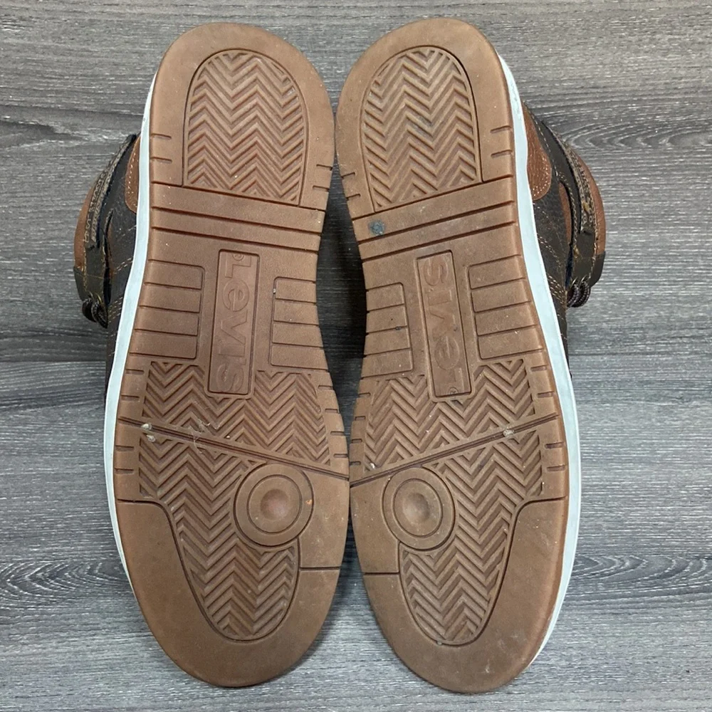 Levi’s Men’s 520 BB HI X High Top Sneakers Shoes Size 9 Brown Tan Casual Lace Up