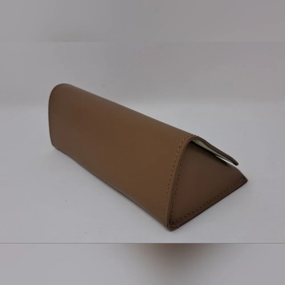 NWOT Burberry Sunglasses Case XL Brown Leather Authentic 7