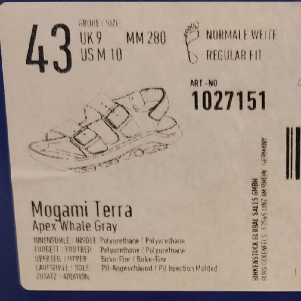 Birkenstock nwb mogami