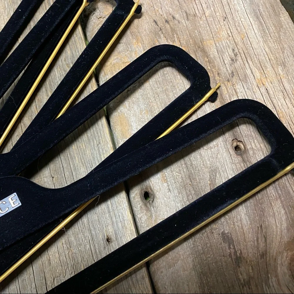 VERSACE Set of 4 Felt Pant Hangers