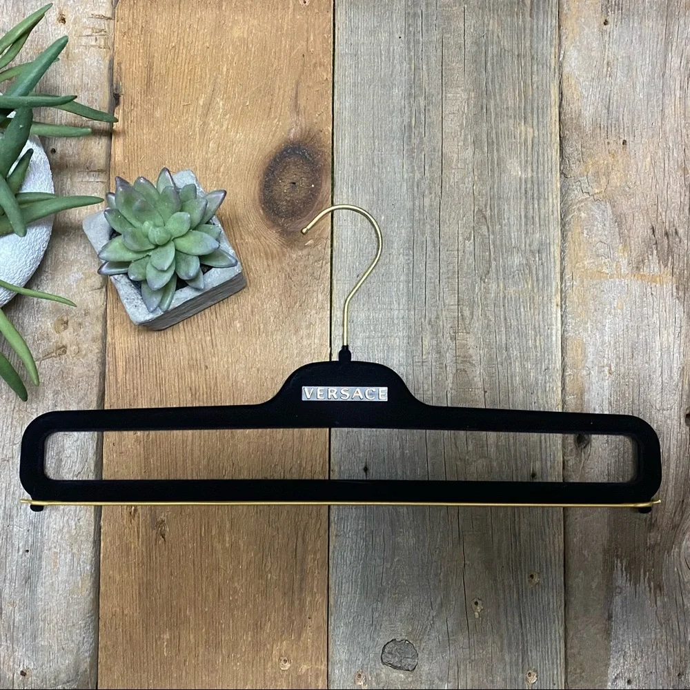 VERSACE Set of 4 Felt Pant Hangers