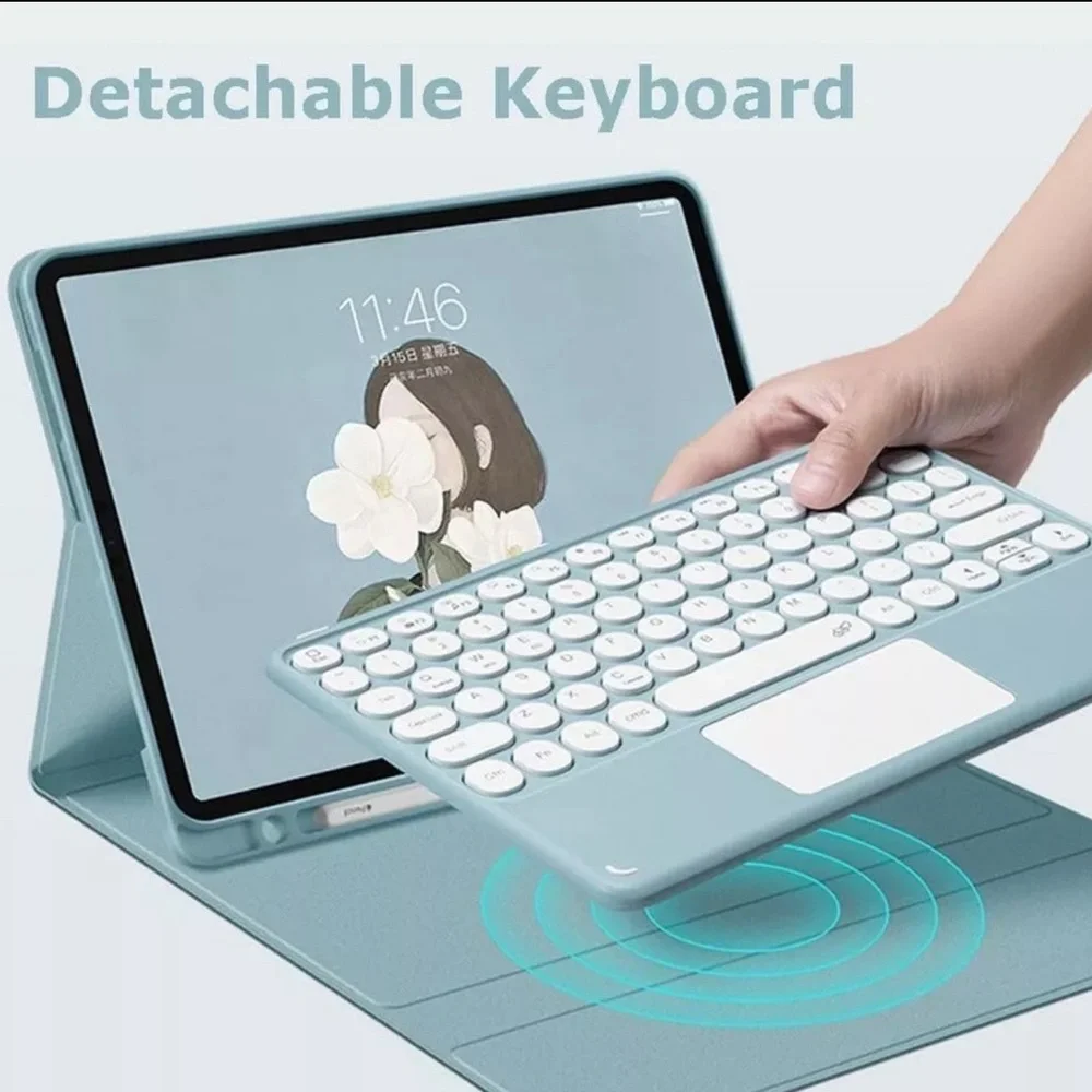 Tablet 11”/iPad Pro 11” touchpad Bluetooth keyboard case