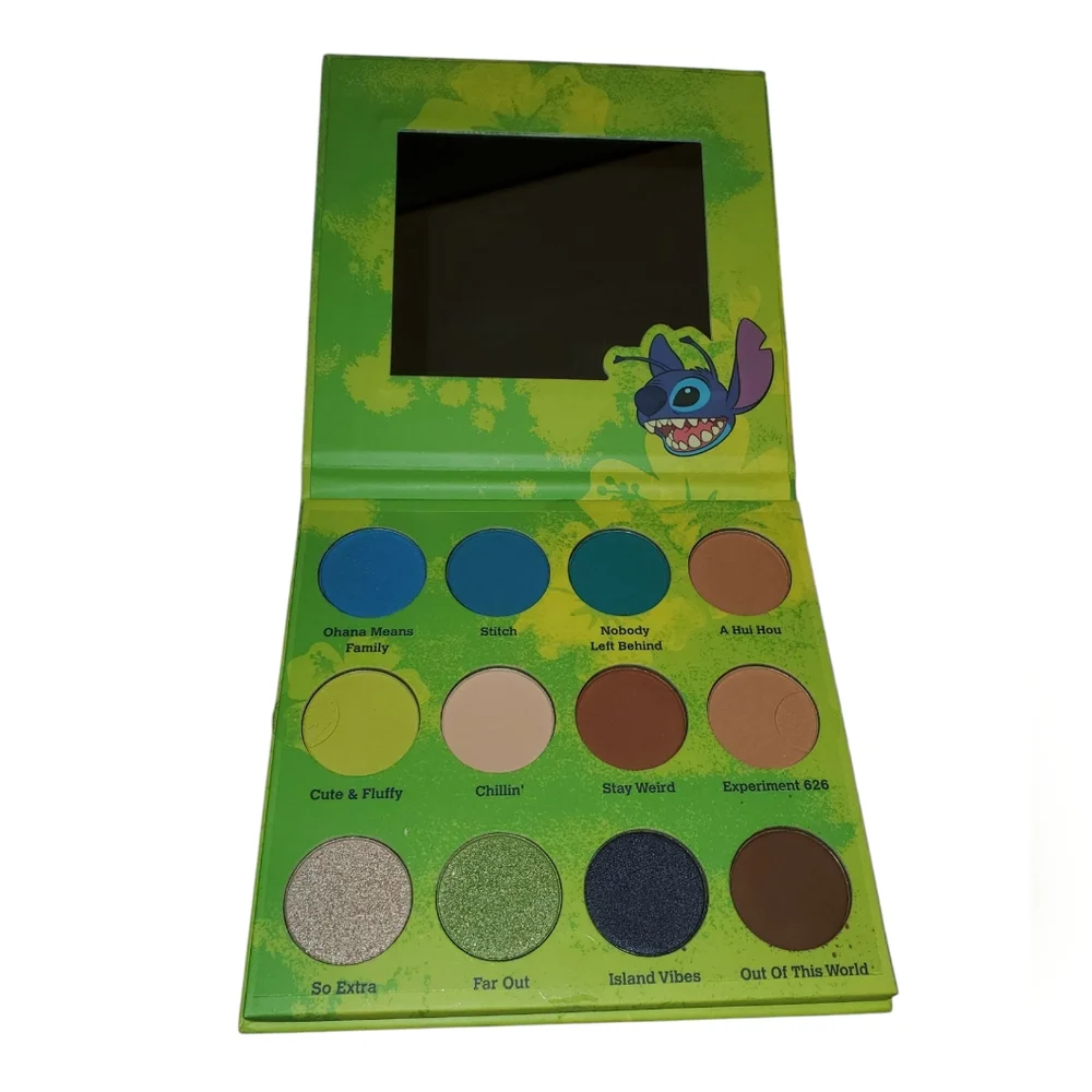 New Disney Stitch 12 Color Eyeshadow Mirror Palette