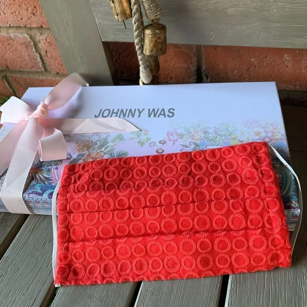 Johnny Was Embroidered Filter Pocket Face Mask box NOT included