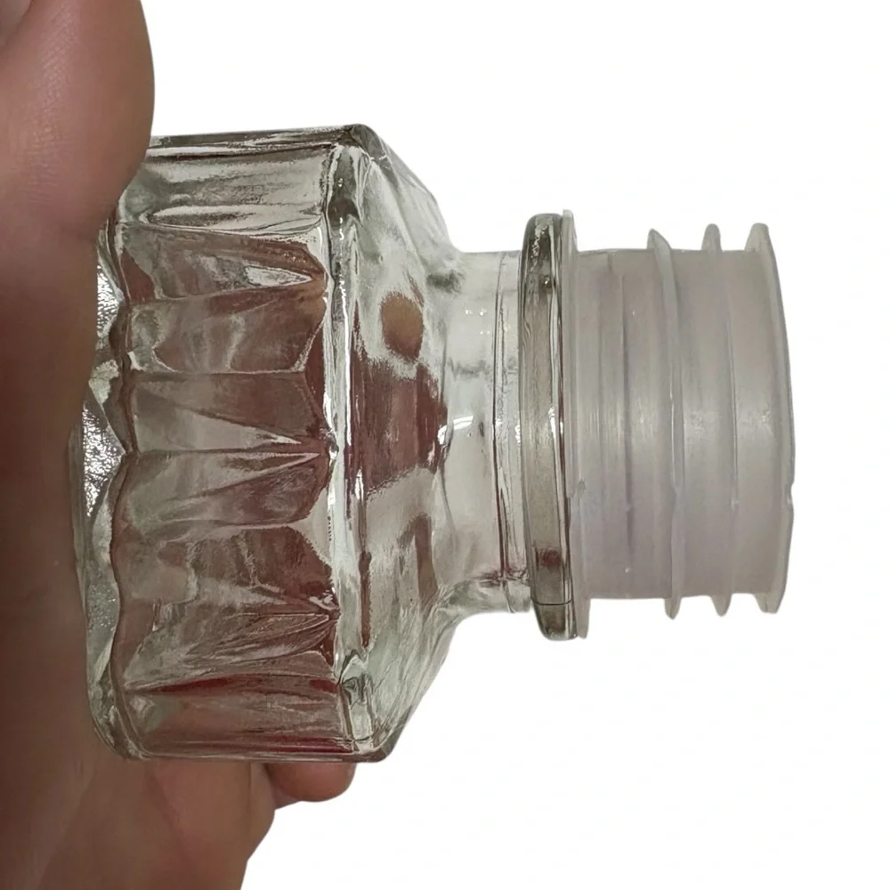 Vintage Bormioli Rocco Square Decanter With Square Topper