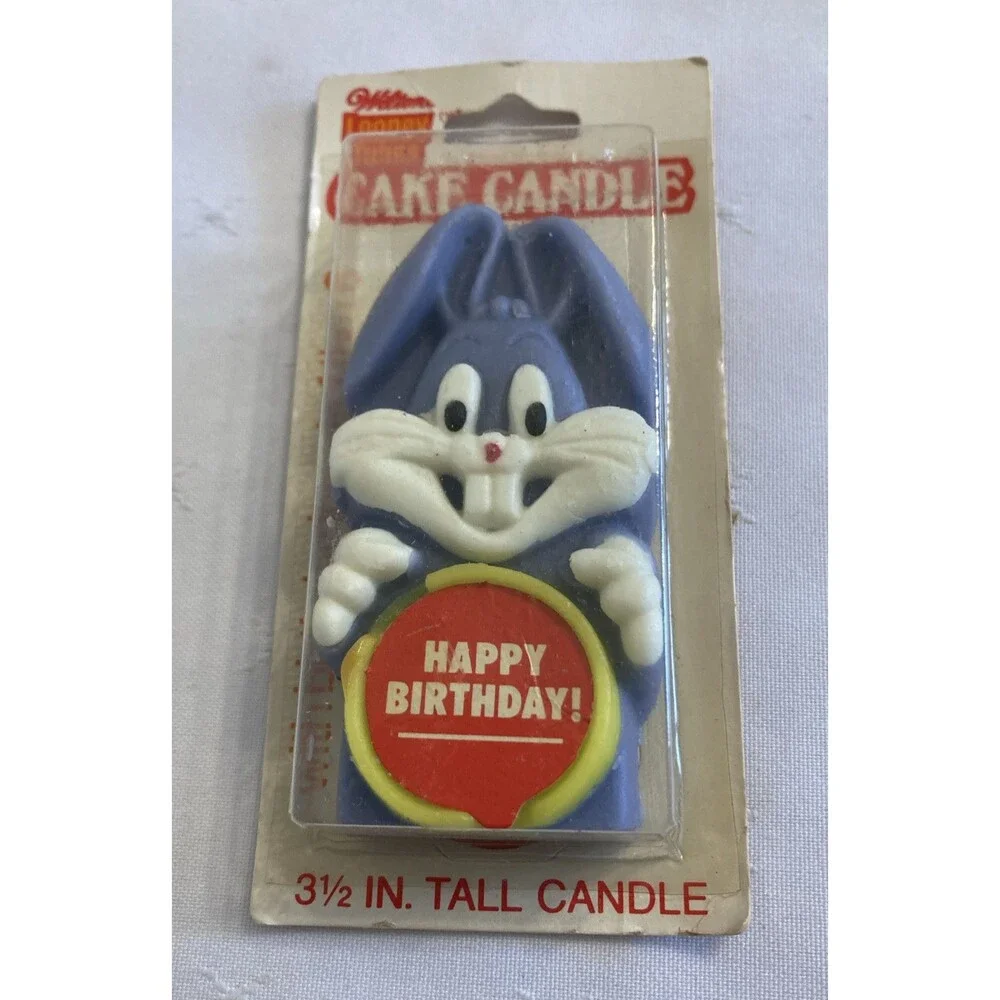 Vintage Wilton Looney Tunes Bugs Bunny Cake Topper Birthday Candle Warner Bros
