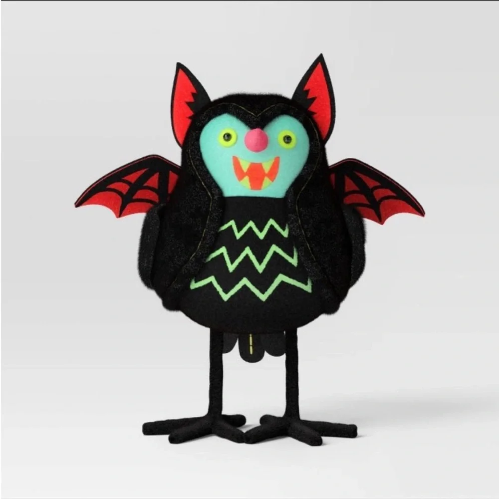 Target Hyde & EEK! Halloween Black Bat Felt Fabric Bird “Batrick”